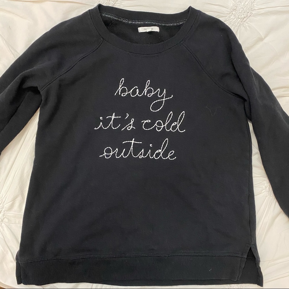 Embroidered Fleece Pullover